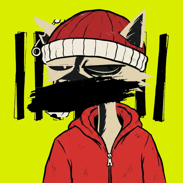 Broker #1226, a screenprinted alley cat.