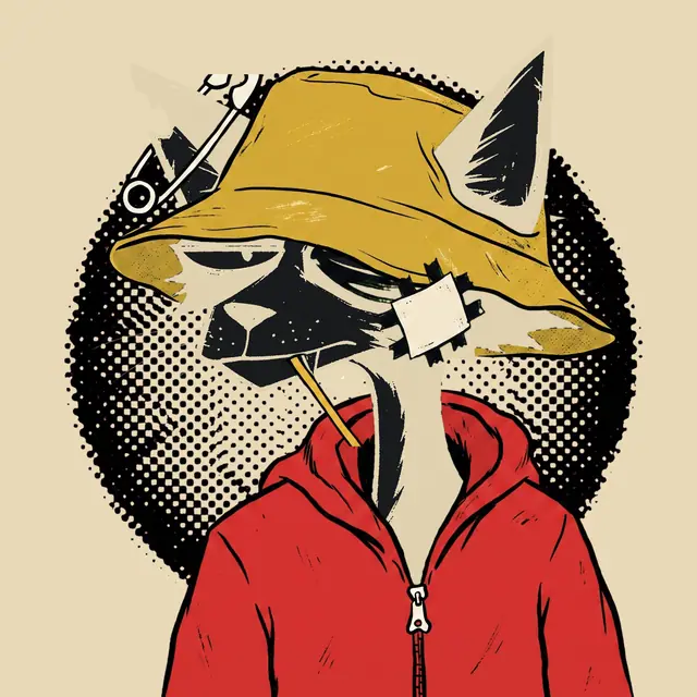 Broker #1235, a screenprinted alley cat.