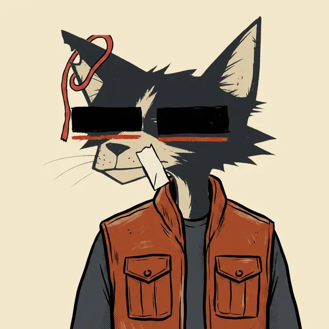 Broker #1238, a screenprinted alley cat.