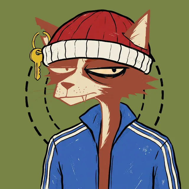 Broker #1246, a screenprinted alley cat.