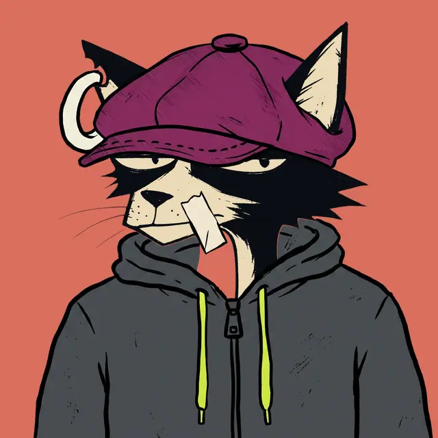 Broker #1250, a screenprinted alley cat.