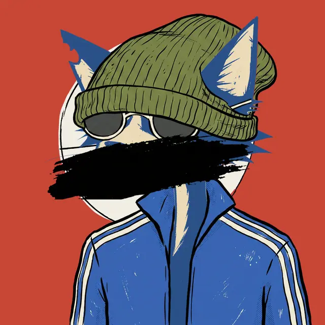 Broker #1252, a screenprinted alley cat.