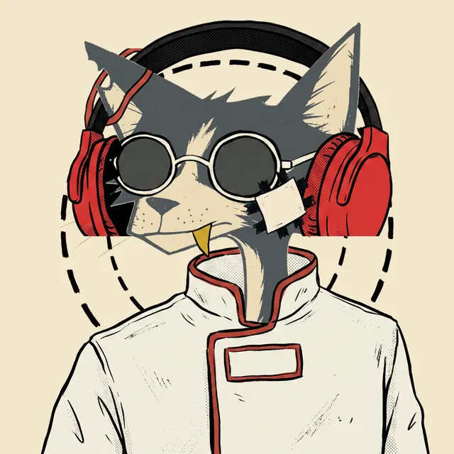Broker #1261, a screenprinted alley cat.