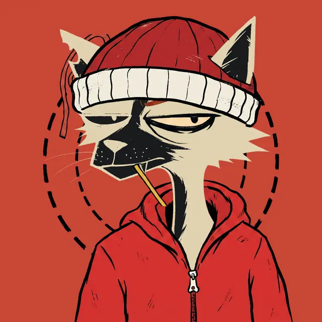 Broker #1264, a screenprinted alley cat.
