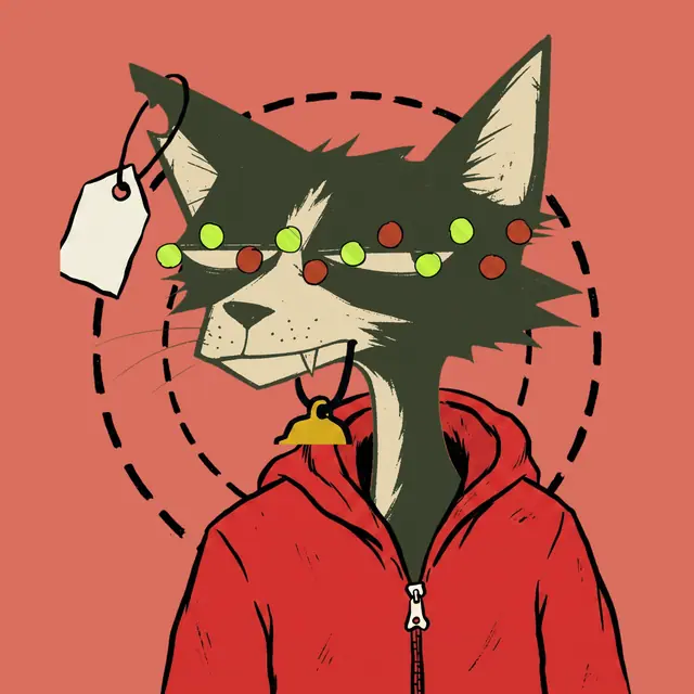 Broker #0127, a screenprinted alley cat.
