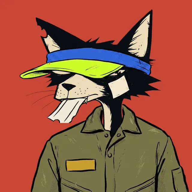 Broker #1271, a screenprinted alley cat.