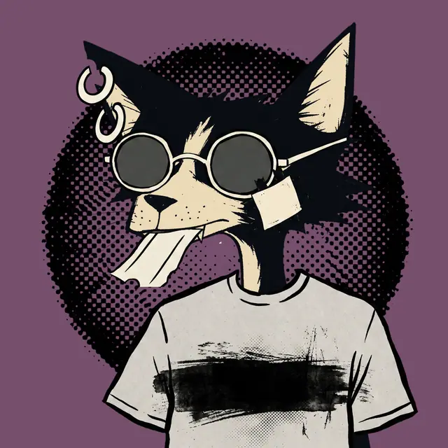 Broker #1273, a screenprinted alley cat.