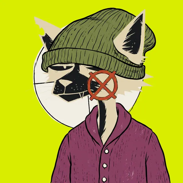 Broker #1279, a screenprinted alley cat.