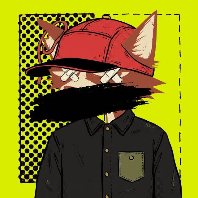 Broker #1281, a screenprinted alley cat.