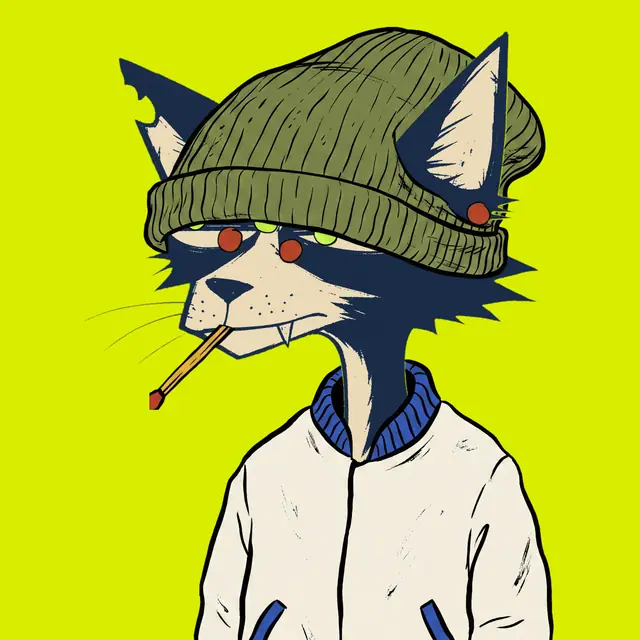 Broker #1285, a screenprinted alley cat.