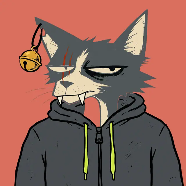 Broker #1286, a screenprinted alley cat.
