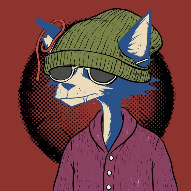 Broker #1291, a screenprinted alley cat.