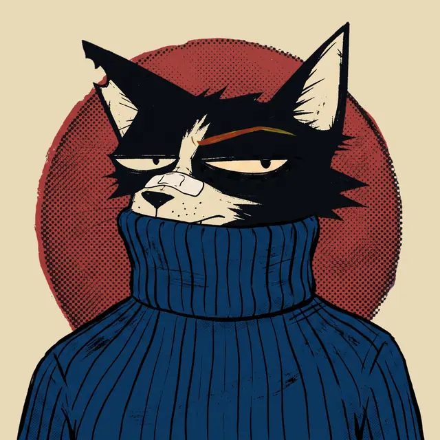 Broker #1297, a screenprinted alley cat.