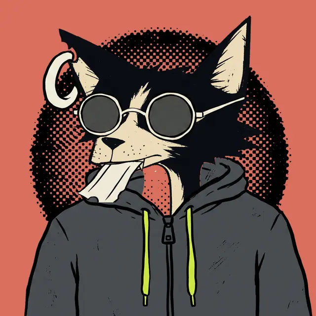 Broker #0013, a screenprinted alley cat.