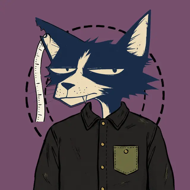 Broker #1305, a screenprinted alley cat.