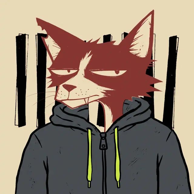 Broker #1317, a screenprinted alley cat.