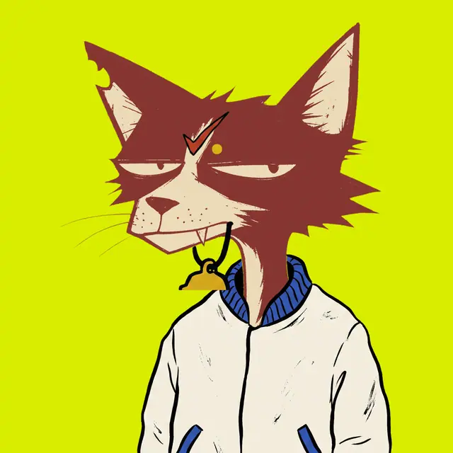 Broker #1319, a screenprinted alley cat.