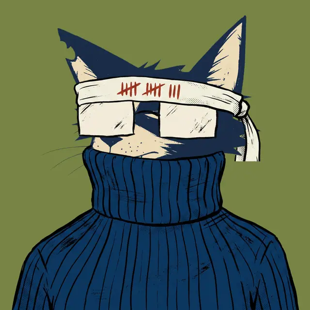Broker #1326, a screenprinted alley cat.