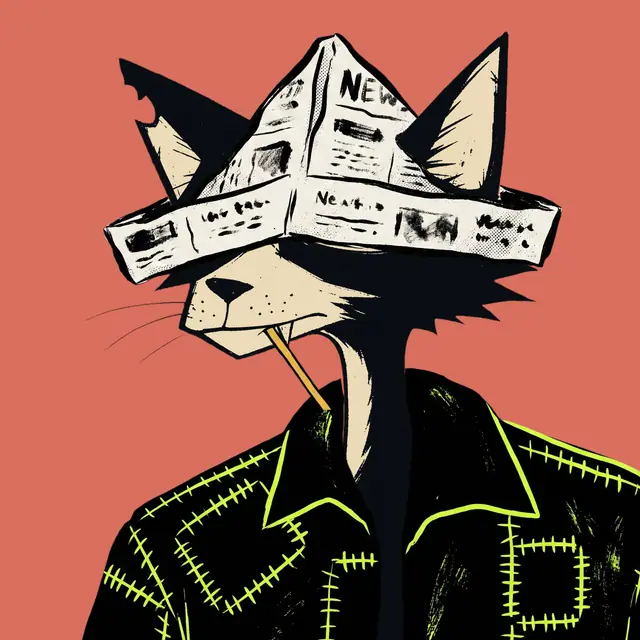 Broker #1338, a screenprinted alley cat.