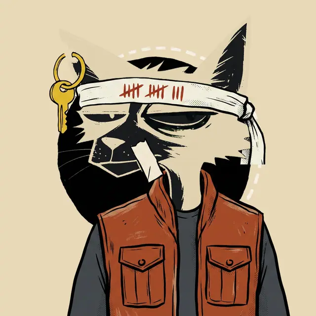 Broker #1339, a screenprinted alley cat.