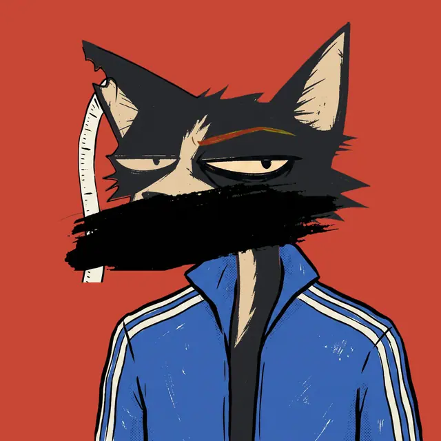 Broker #1342, a screenprinted alley cat.