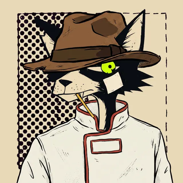 Broker #1349, a screenprinted alley cat.