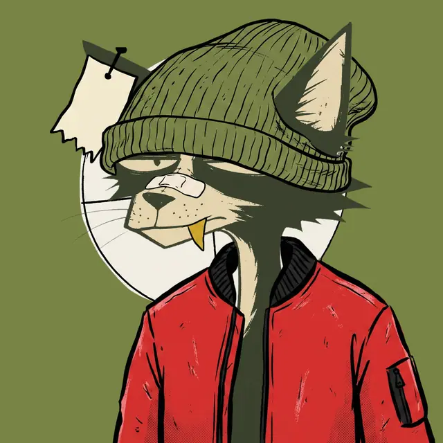 Broker #1351, a screenprinted alley cat.
