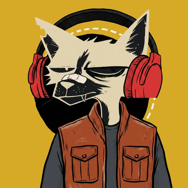 Broker #1352, a screenprinted alley cat.