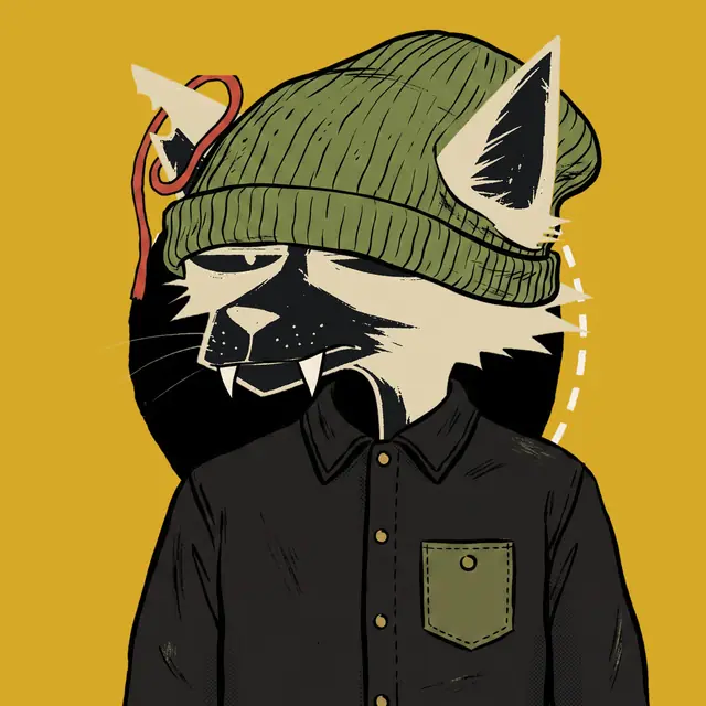 Broker #1356, a screenprinted alley cat.
