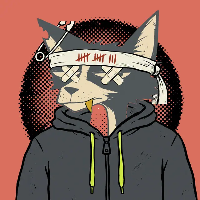 Broker #1362, a screenprinted alley cat.