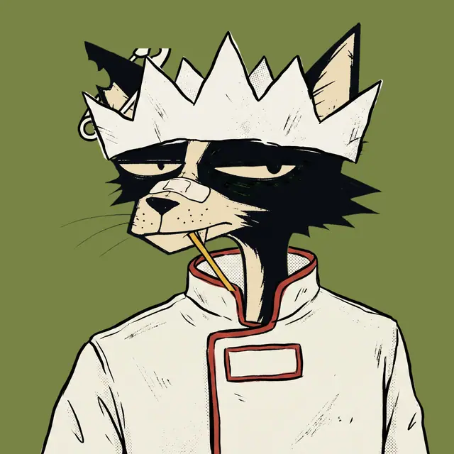 Broker #1365, a screenprinted alley cat.