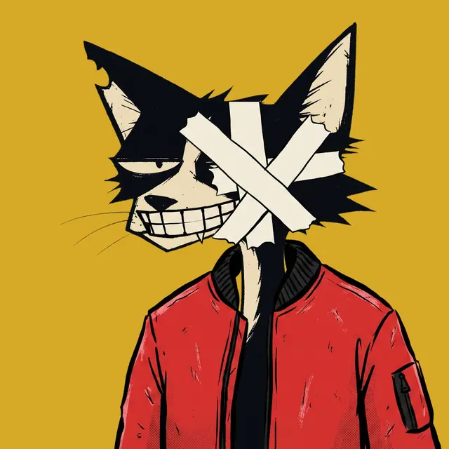 Broker #1372, a screenprinted alley cat.