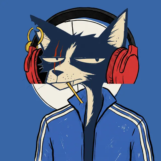 Broker #1378, a screenprinted alley cat.