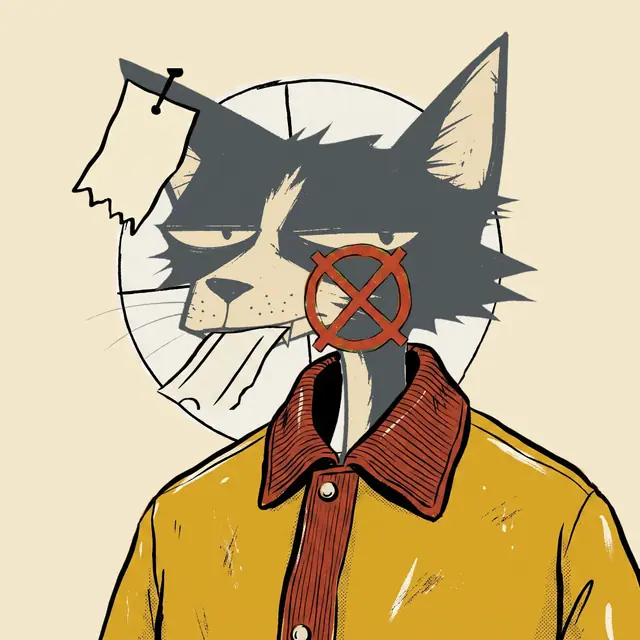 Broker #1380, a screenprinted alley cat.