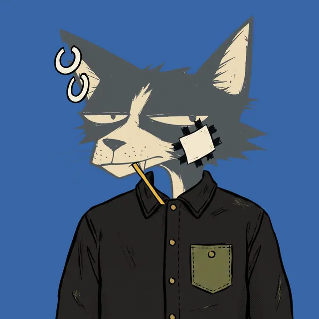 Broker #1383, a screenprinted alley cat.