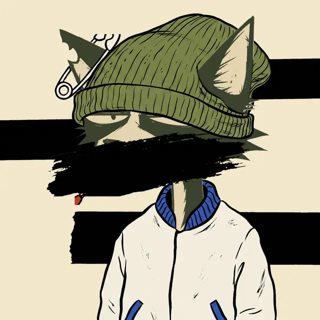 Broker #1388, a screenprinted alley cat.