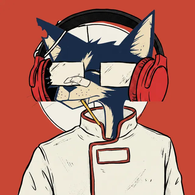Broker #1393, a screenprinted alley cat.