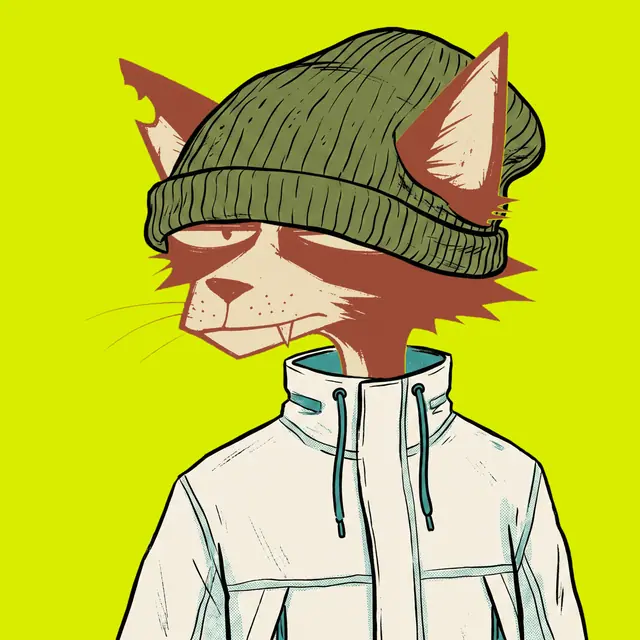 Broker #1398, a screenprinted alley cat.