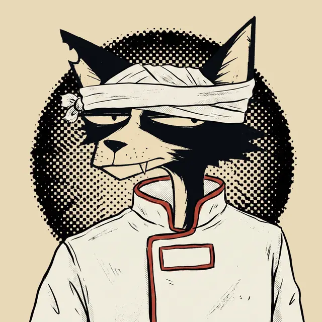 Broker #1401, a screenprinted alley cat.