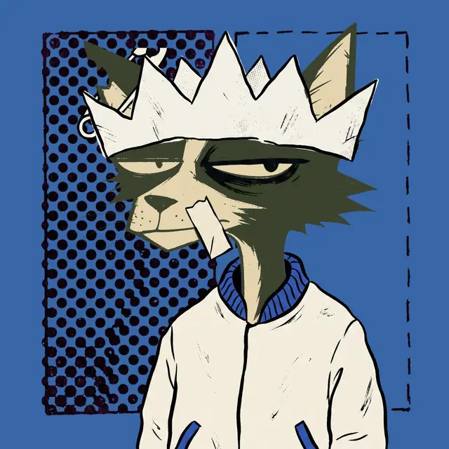 Broker #1405, a screenprinted alley cat.