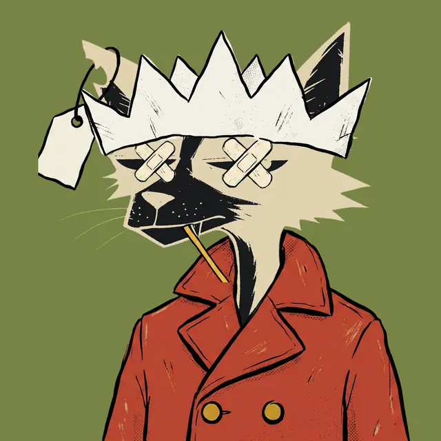 Broker #1410, a screenprinted alley cat.