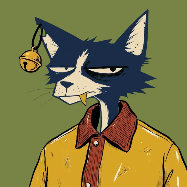 Broker #1419, a screenprinted alley cat.