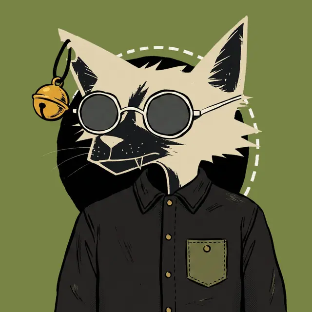 Broker #1420, a screenprinted alley cat.