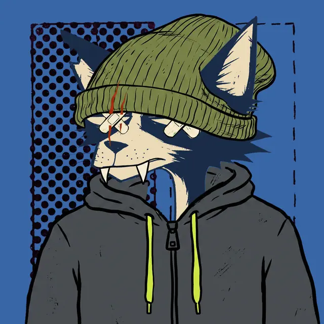 Broker #1422, a screenprinted alley cat.