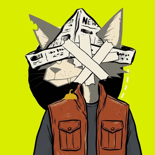 Broker #1429, a screenprinted alley cat.