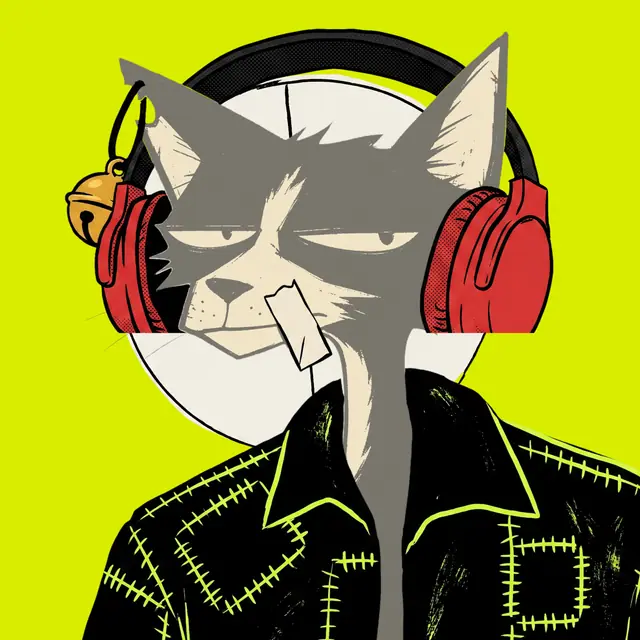 Broker #1431, a screenprinted alley cat.