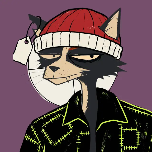 Broker #1433, a screenprinted alley cat.