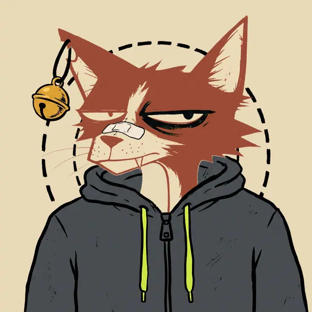 Broker #0145, a screenprinted alley cat.
