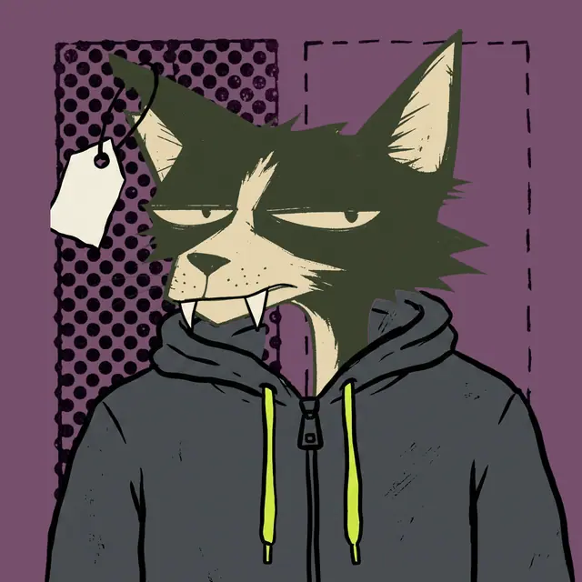 Broker #1450, a screenprinted alley cat.