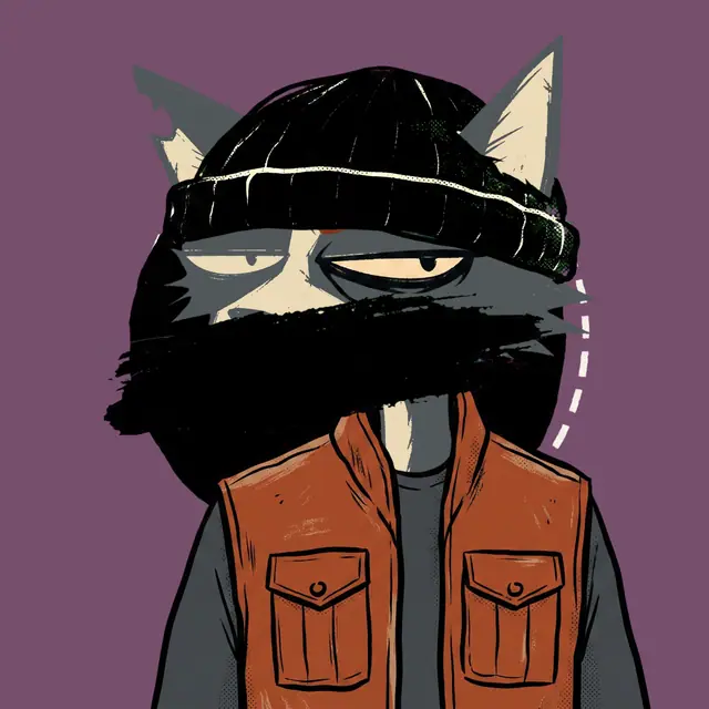 Broker #1453, a screenprinted alley cat.